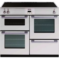 Belling DB4100EI Electric Range Cooker with Induction Hob in White